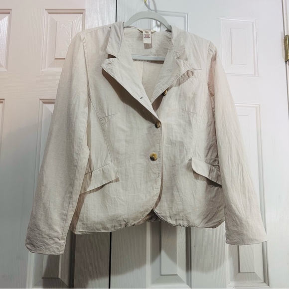 Sundance linen blazer Sz 6 cotton lining vacation resortwear office - Picture 2 of 11